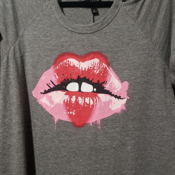 Torrid Lips Bite Cold Shoulder Top - Picture 2 of 5